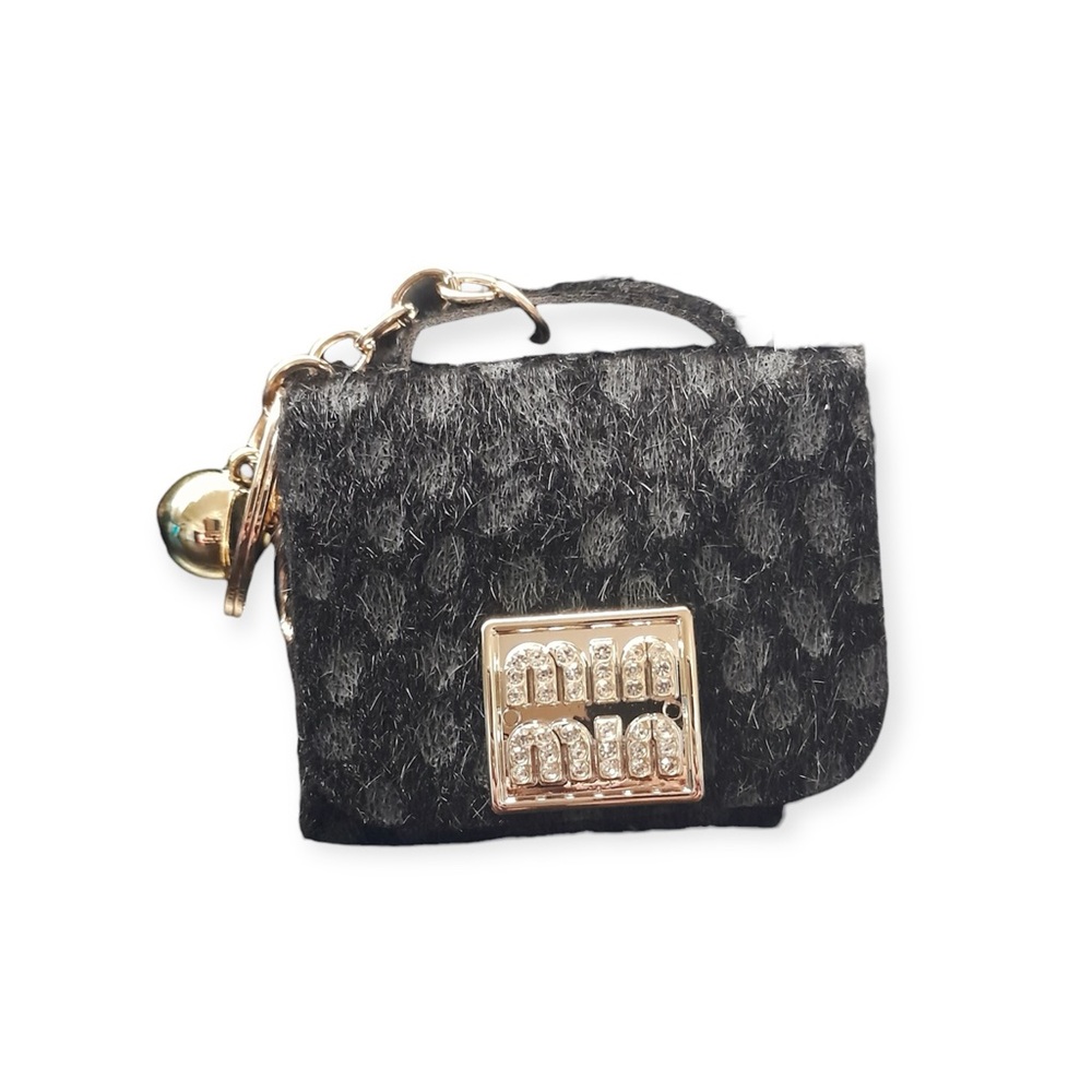 Bundle Leopard Print Mini Handbag Keychain Trio -… - image 5